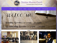 Tablet Screenshot of christianmissionschurch.org